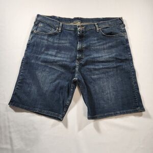 Wrangler Mens Jean Shorts Relaxed Fit Denim Blue 606NWEP  Size 42 Reg 5 Pocket